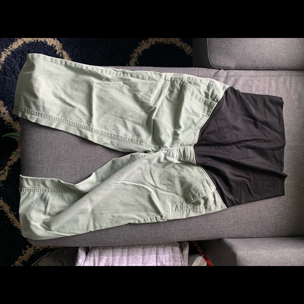 Loft Olive maternity pants